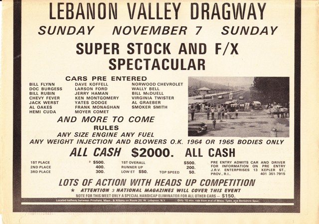 Vintage drag race and speed parts ads from the 1960s